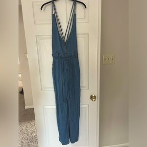 Free People Denim Jumpsuit